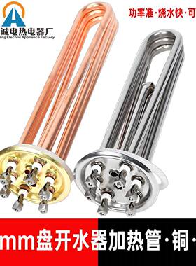 88mW大盘开水器电加热管电热管发ZRF热管加热棒盘径3KW6mK12直KW