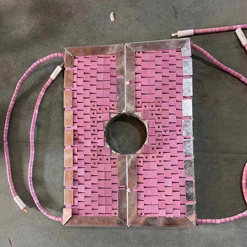 履带2KWLCD陶瓷加热加处热器热理加热片管带道焊接预热退式火加热