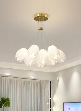 新卧款10722小单间兰花奶油客厅卧餐厅客厅主灯简约现代室室房间