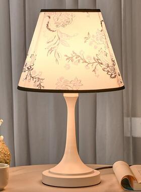 现代中式风家台灯简WIQ约温馨卧床头调客房可触摸感室应用光遥控