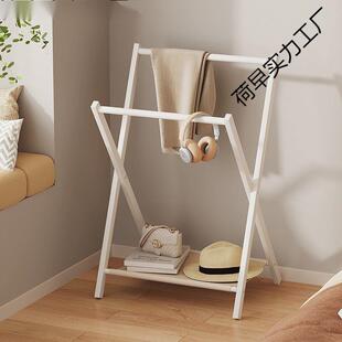 飘窗衣地架落窗台FUL挂架可折叠卧室挂隔夜衣服收纳架裤架置物衣
