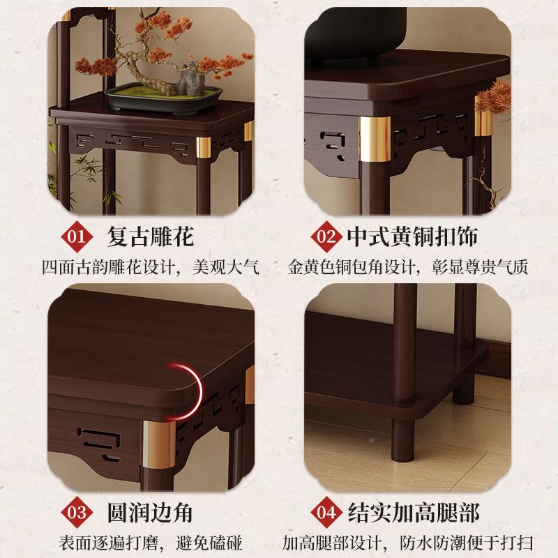 新架中式花架简约花台多置物架层绿植花盆多肉EYN摆盆件展示架