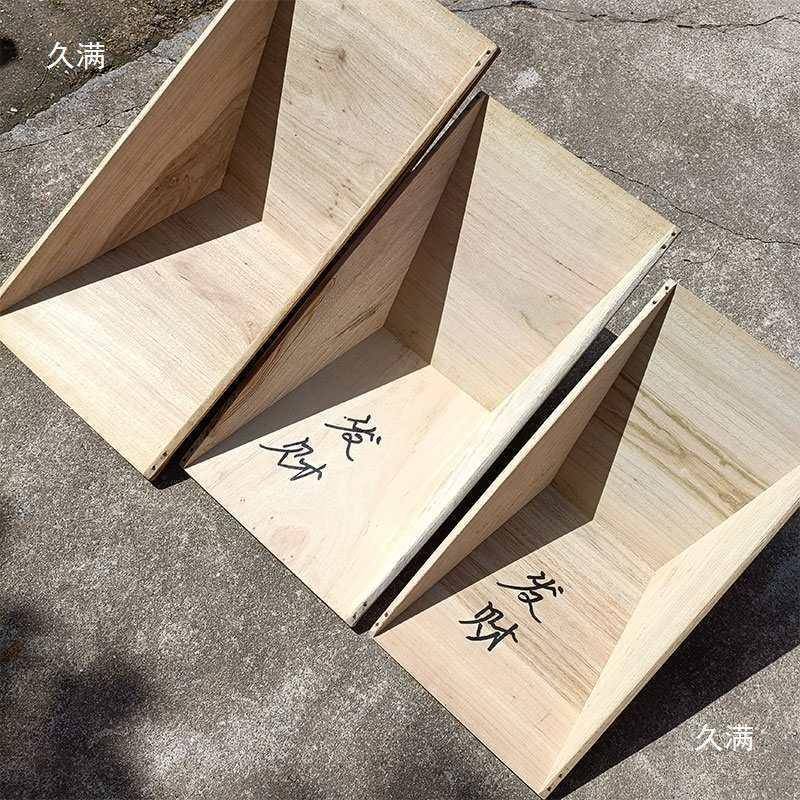 RED洗淘金木盆沙河道小型金金盆簸箕木船摇盆淘金工具手摇樟木淘