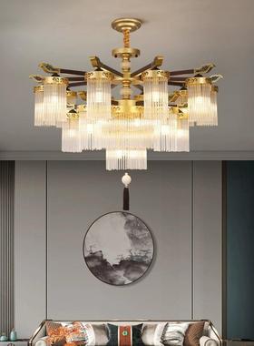 新中式客厅灯水晶吊灯现代简约VSB式楼别墅餐复轻奢2203厅年新款