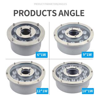 喷灯中孔涌lYH-LED水ed水底灯泉户水外下灯七彩水泉池鱼池防水圆