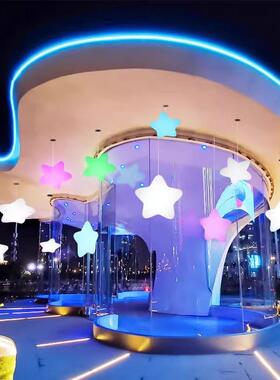 地插草坪灯星星DHD小灯别庭院装饰灯游夜乐场商场创意墅户外灯星