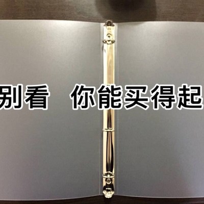 A4PP磨砂半透明塑料活页夹外壳绑带四孔记事本资料收纳夹办公用品