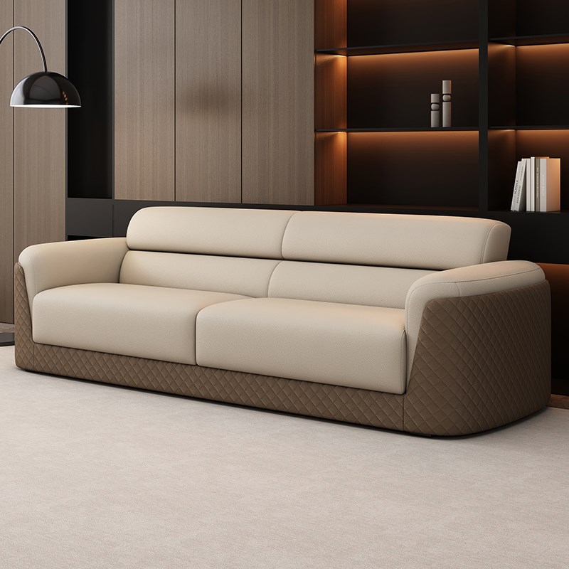 办公沙发商务简约接待休息区沙发会客厅三人位办公室沙发茶几组合