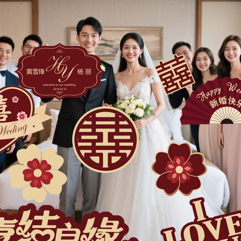 结订婚结婚手持牌 闺蜜婚礼拍照道具 手持KT板接亲拍照氛围道具,节庆用品/礼品,堵门/游戏道具,淘宝优惠券,粉丝福利购,淘宝优惠卷