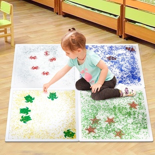 宝宝感官垫液体地垫早教爬爬垫儿童感统游戏训练爬行踩水垫水族馆