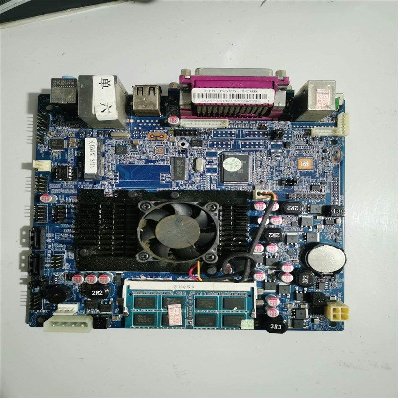 (森文设备)  ITX-D525-2CHB 工控机主板 实物图片