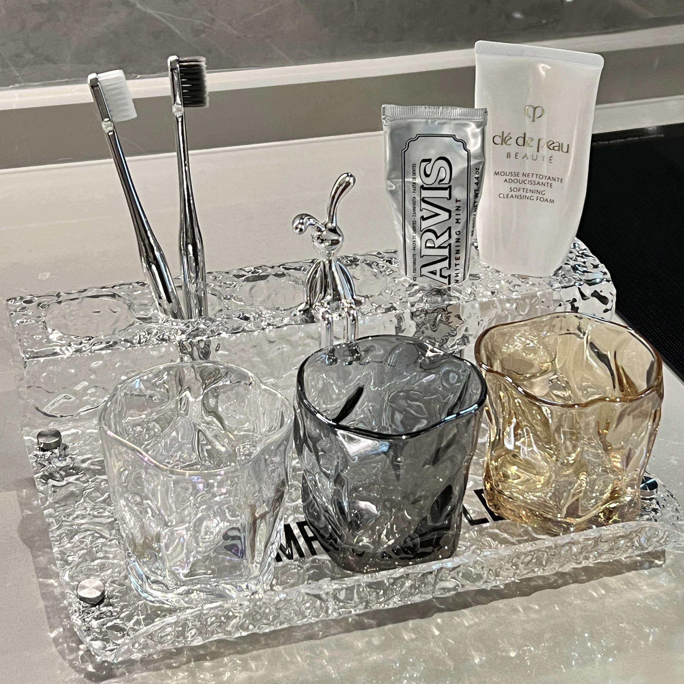 日式精工MUJIE轻奢玻璃刷牙杯洗漱杯套装牙刷杯家用情侣漱口杯,家庭/个人清洁工具,洗漱杯,淘宝优惠券,粉丝福利购,淘宝优惠卷