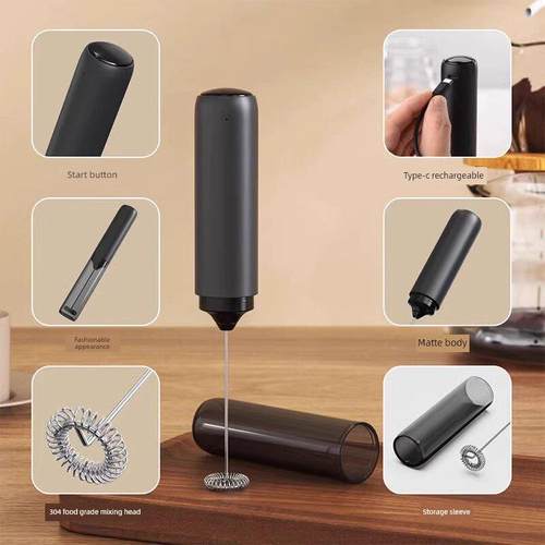 德国咖啡泡沫电动手持式牛奶泡沫家用牛奶帽搅拌器搅拌棒打蛋器