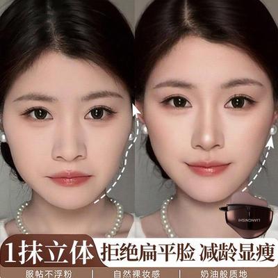 自然骨相轮廓修容棒哑光立体阴影鼻影显色懒人修饰神器化妆师推荐