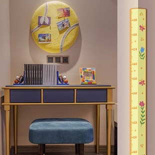 儿童房身高贴墙贴量度尺护墙角防撞条免打孔宝宝身高测量卡通立体