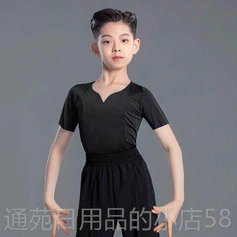 正品幼儿童子拉丁舞服男童练功表演出标准服套装服男士生训练舞蹈