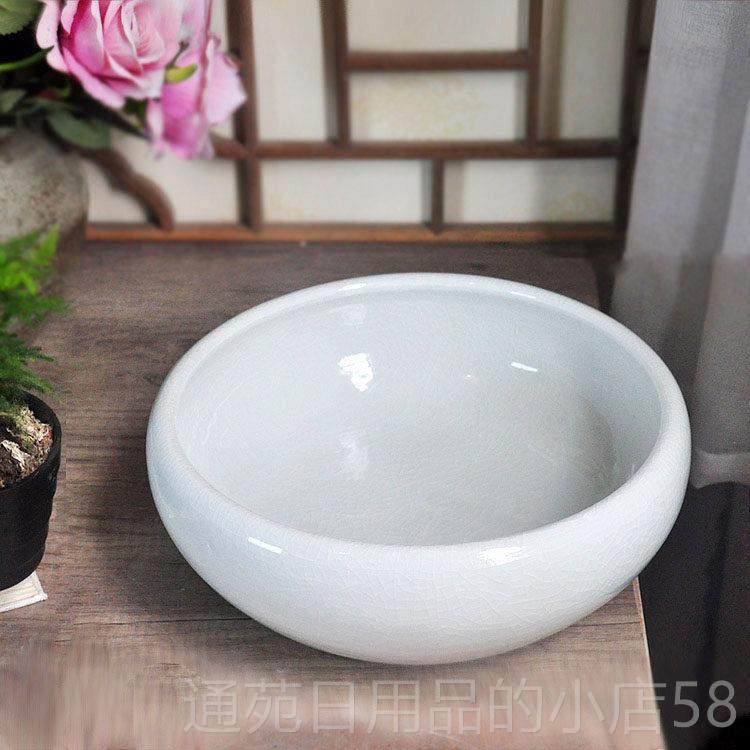 正品景德镇器官窑裂纹釉水仙用养陶家瓷金鱼缸乌龟睡莲大盆中国风