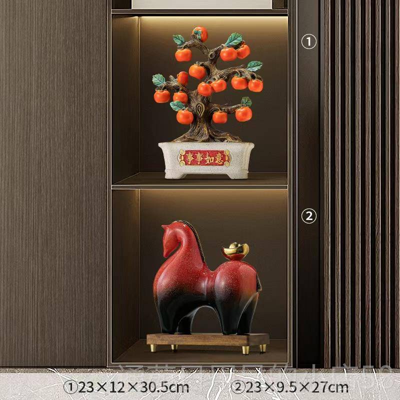 正品新式马上室有钱办公摆件装客厅电视柜中酒柜桌面饰品开 业乔