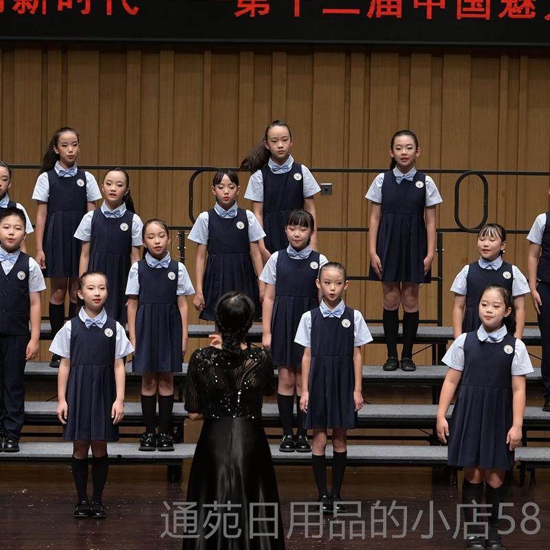 正品国庆儿体童团合唱演演出服中学生学生小合唱团表服装爱国朗诵