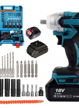 牧蓝大率无功刷电动扳手充电式架ORG子工木电田动起工子机冲击风