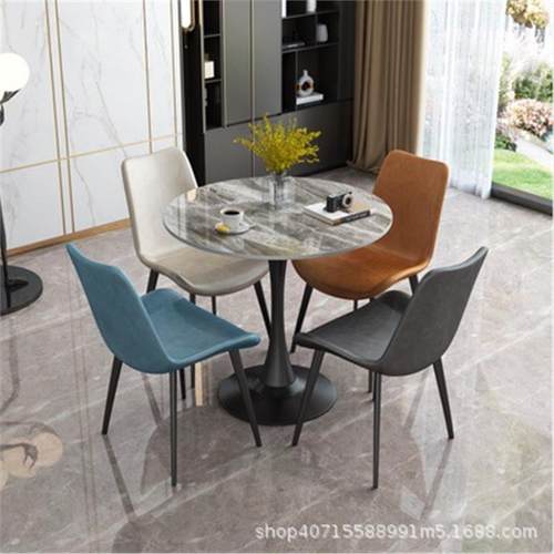 直销岩板洽谈桌户椅组合店家铺休闲待接小圆桌小型866用桌椅