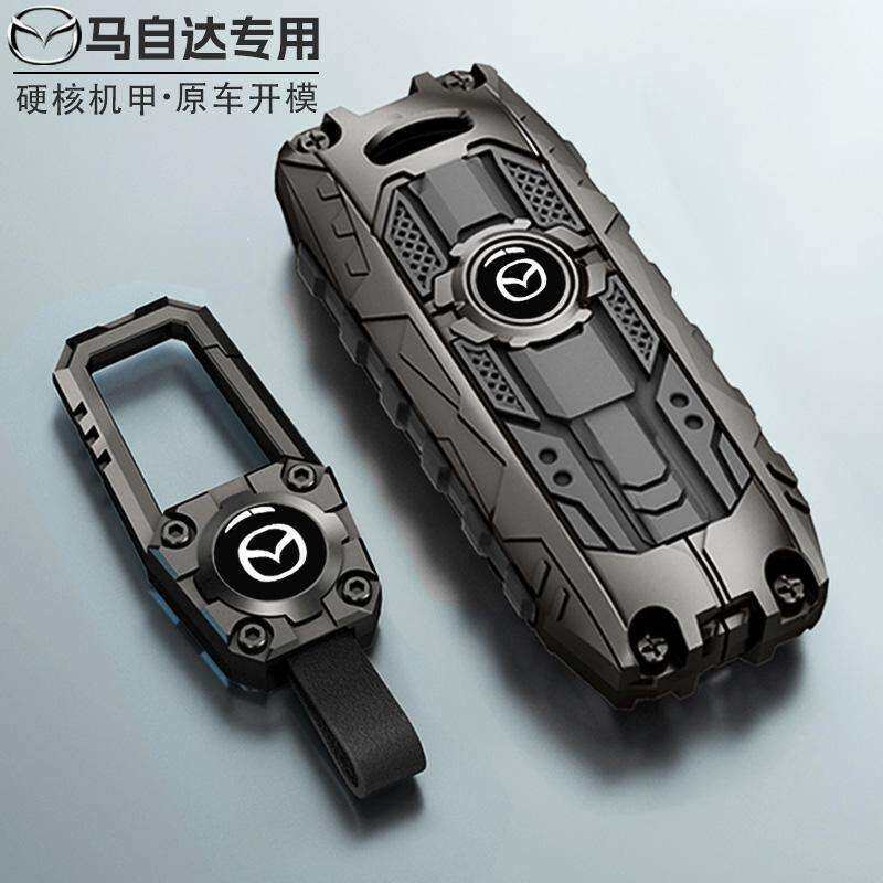 马自达3昂克赛拉钥匙套2022阿特兹CX4新款卡通CX-5专用改装包壳扣