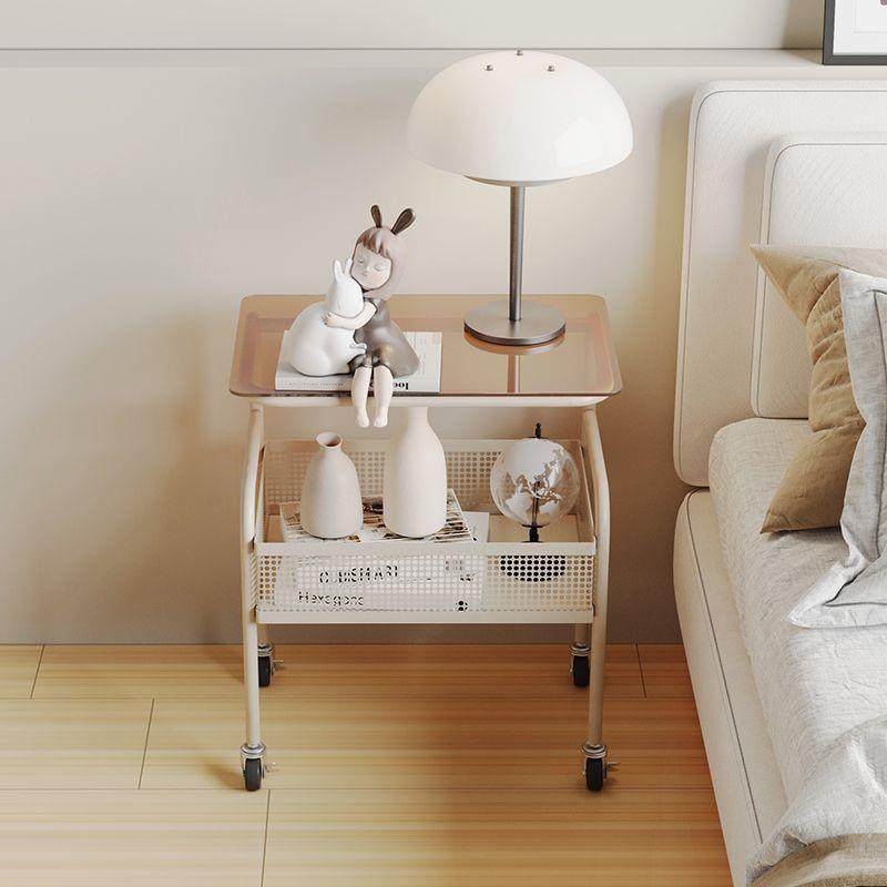 奶油动沙发小推车迷你创GGS移意茶带床轮头简约几客厅家用玻璃置,收纳整理,书桌收纳置物架,淘宝优惠券,粉丝福利购,淘宝优惠卷
