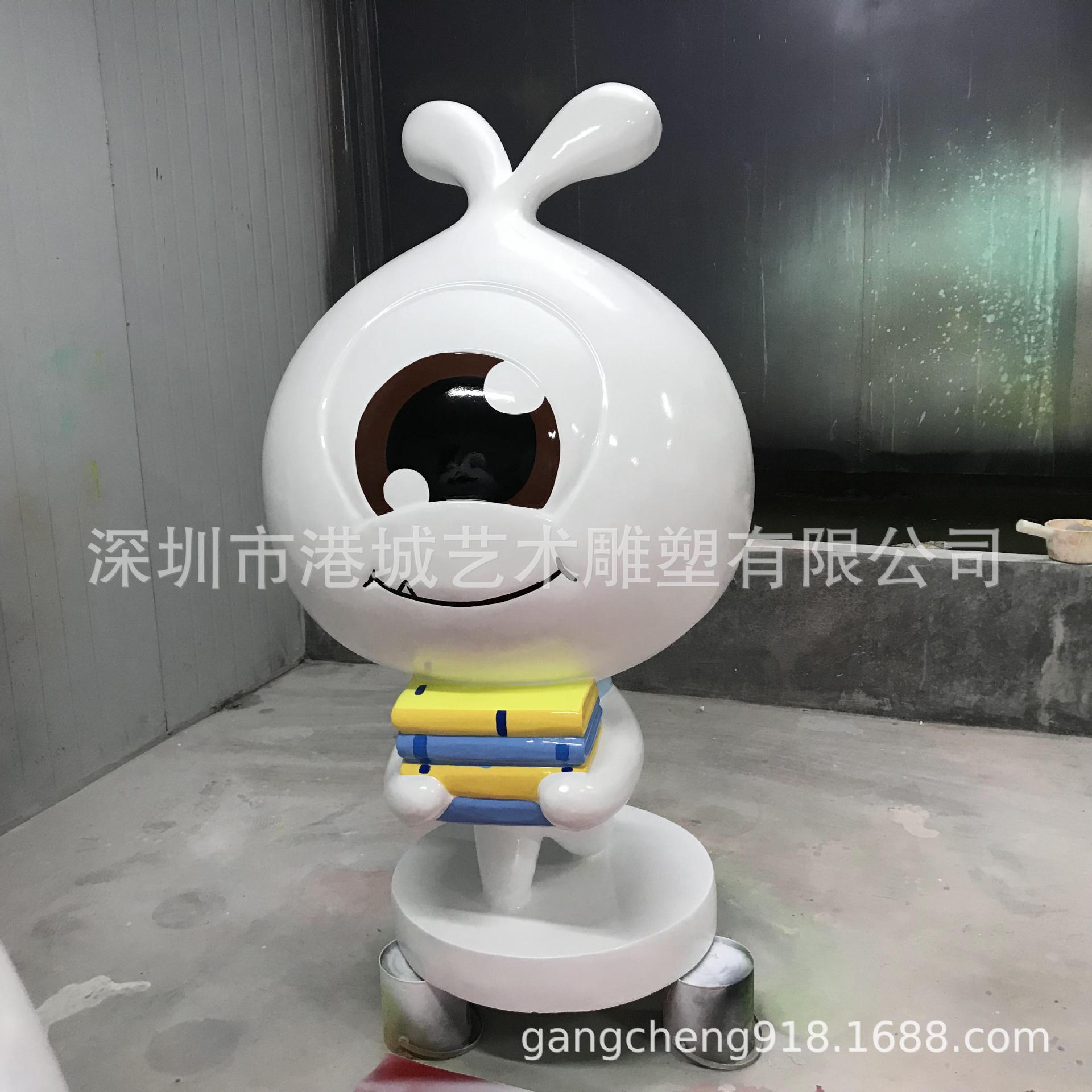 眼球卡通眼珠公仔玻璃钢雕塑像爱护眼睛主题吉祥物活动迎宾大摆件