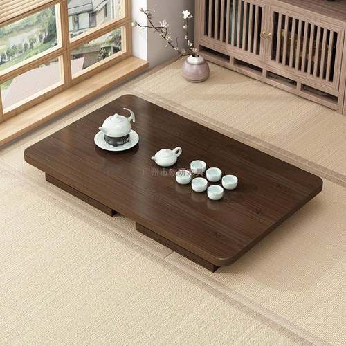 z%可折叠飘窗桌01家用榻米茶桌茶几床上学生写炕桌地台吃榻饭字小