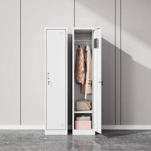 单室更衣门柜铁皮柜锁员工柜DMG 3健身房带浴室储物柜钢制简易办