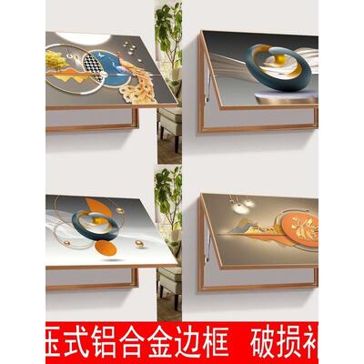 电LRE表箱装饰画免打挡孔艺术简约开闸客厅挂画遮总关配电箱电盒