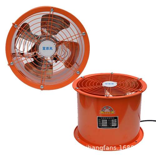 厨汇铃大壁式筒风机轴流风机功率房排风扇抽风机280圆1570转高速