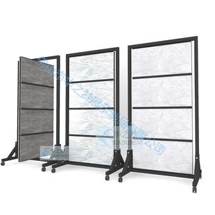 岩展落地板立式 瓷砖展示架旋转式 大理样品 石双D11面翻转架式 新款