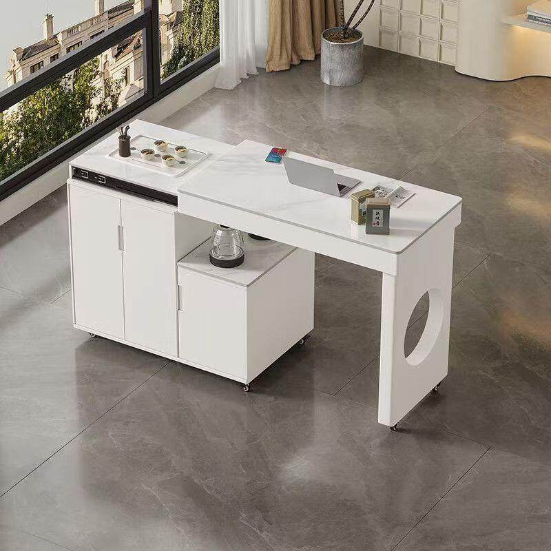 可移伸动旋转缩车轻奢茶烧水壶一体阳台家用OLE小户型岩板茶桌椅,商业/办公家具,茶台/茶桌,淘宝优惠券,粉丝福利购,淘宝优惠卷