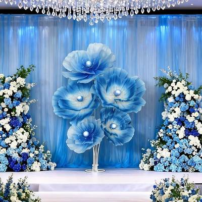 丝666网巨型丝艺花美虞人真花香网红背仿景美打卡布置陈橱窗婚礼