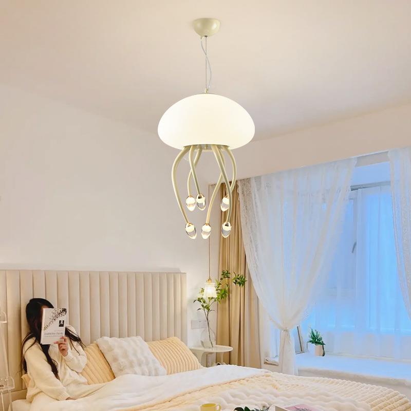 现代简约113水母设意计师款床头装灯饰网红创客厅卧室氛桌面围中