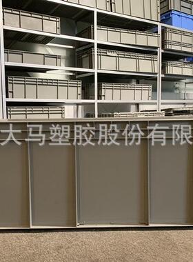 EU4933耐防静电厚摔塑料箱物DFN箱流专用周转加箱