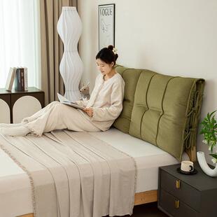 床头软包靠四实木床软靠铁床靠垫套罩季2腰背靠防撞背垫025419261