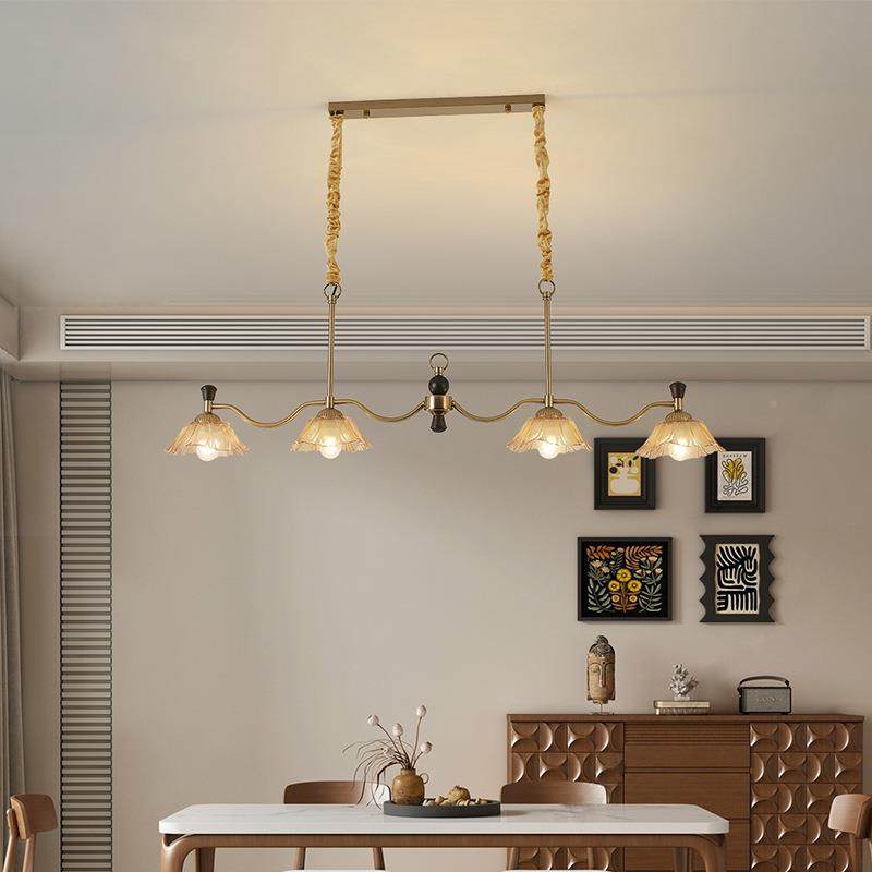 美式餐11925厅吊灯全光谱中古桃木书房客厅灯复色怀旧轻奢胡长古,家装灯饰光源,智能吊灯,淘宝优惠券,粉丝福利购,淘宝优惠卷