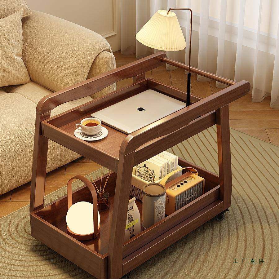 实木边几小茶茶几可移动桌客厅沙发边柜家用小全推车床头置物985,基础建材,脚轮/万向轮,淘宝优惠券,粉丝福利购,淘宝优惠卷