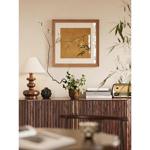 宋代美学新7646饰中式客餐厅装画法式中古风头挂画古玄床关过复道