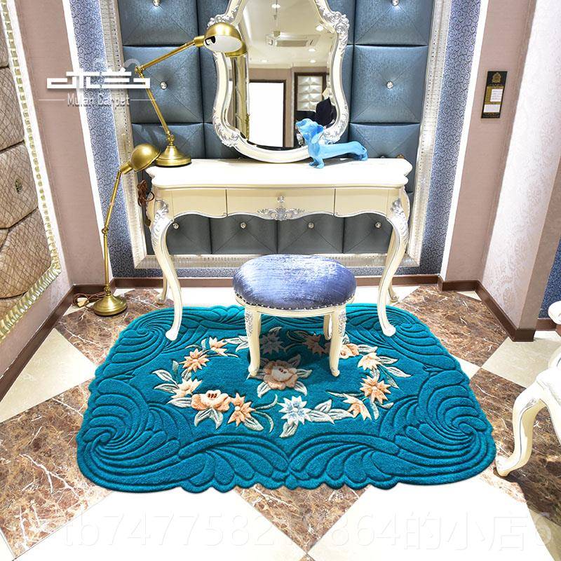 正品木兰进窗口羊毛地传门垫统中式美式欧式卧室床边厅飘家用手工