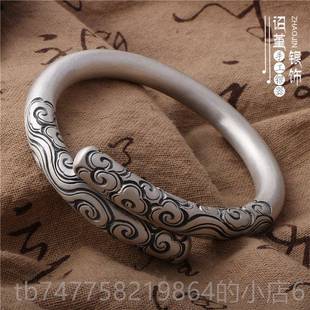 正品如意金箍棒手镯9足99手工银男女齐天大圣情紧箍咒侣定海神针