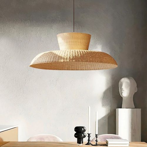 诧寂风藤编吊灯餐厅火锅店民宿复古东南亚设计师装饰饭店茶室灯具