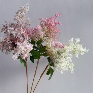 仿真黄栌迷雾花絮烟树花芦苇花假花合欢花婚庆花艺设计软装摆件花