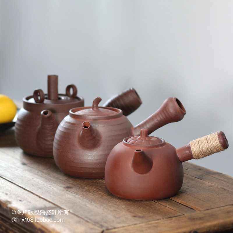 潮州手拉砂铫 煮茶壶手拉壶 工夫茶具 手工火炭炉烧水壶玉书煨