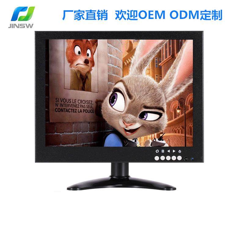 工业显示器1清0101MA寸高液晶监视多功能高清视器频HDM清I晰监视