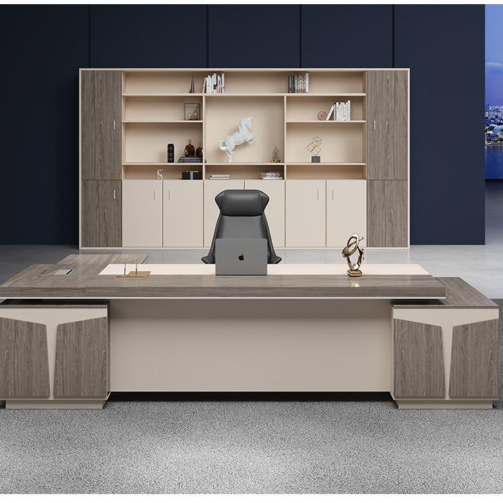 新中简式约现代办家具经理桌大气总裁办公桌老板桌大MH-523椅班台