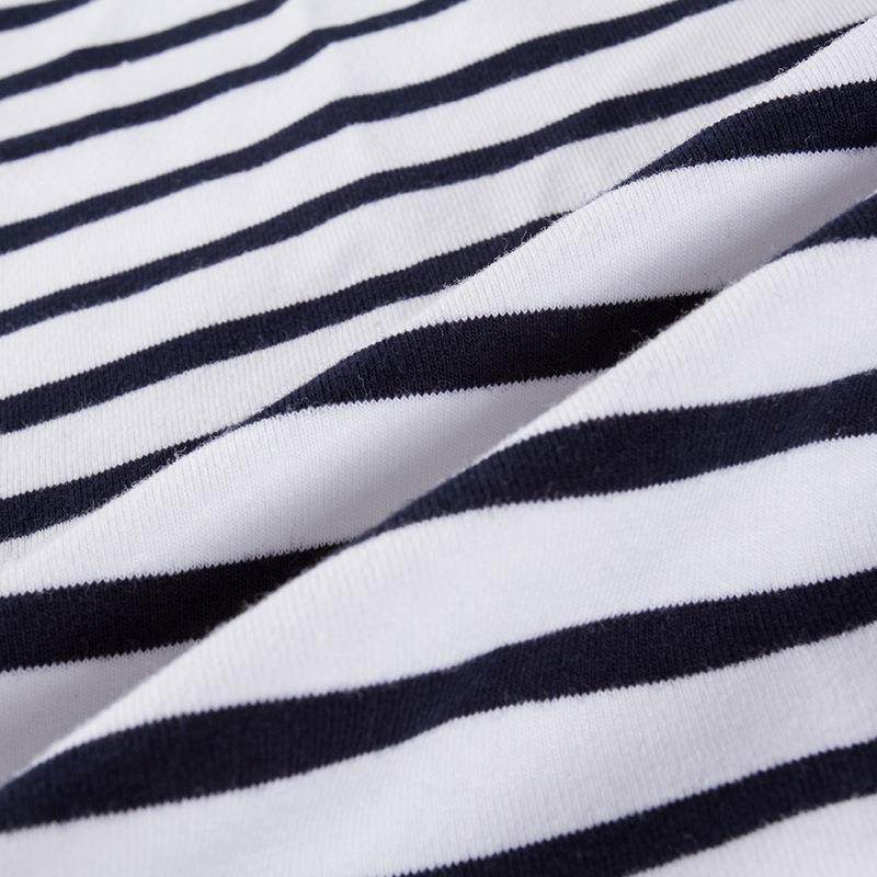 1.3*DMF0时.6棉拉架色织条纹针织面料装T布休料闲童恤装面料