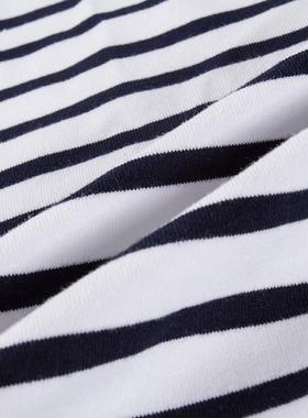 1.3*DMF0时.6棉拉架色织条纹针织面料装T布休料闲童恤装面料